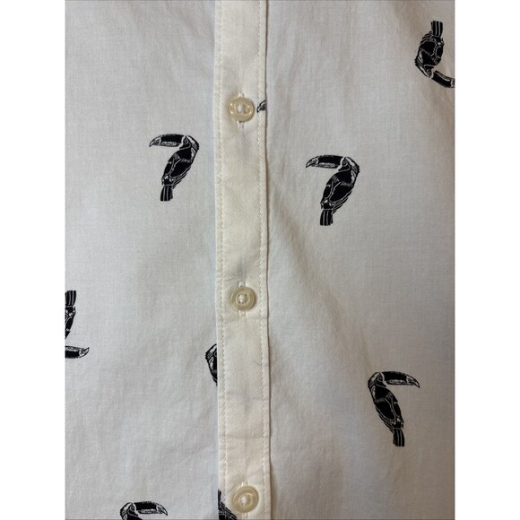 Old Navy White Casual Button Down Shirt Nautical Theme S - Picture 10 of 11